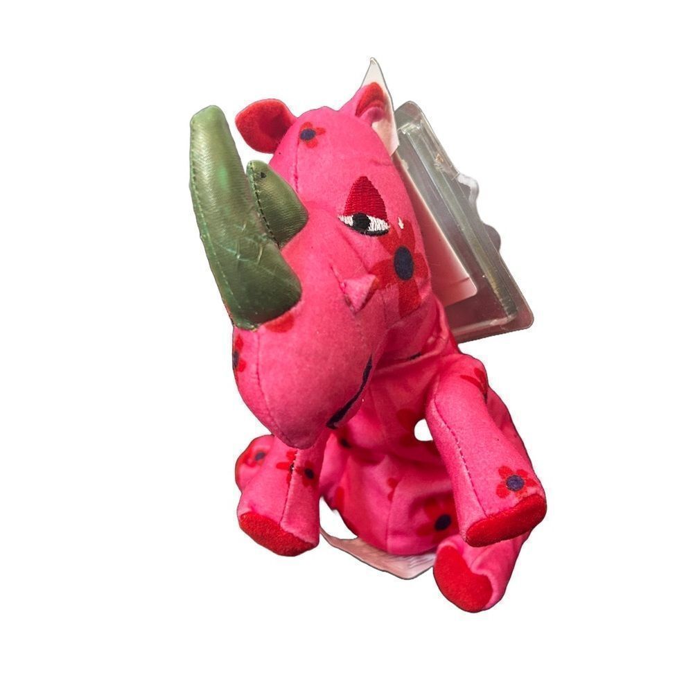 Vintage Disneyland It’s a Small World Pink Rhino Plush NWT